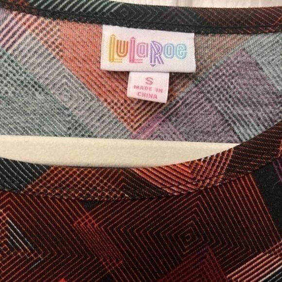 LulaRoe High Low Dress Geometric pattern Size Small - Picture 2 of 3
